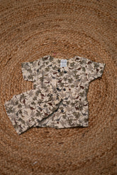 Girls shorts - Baby Bunny Print Shirt & Shorts Set brown color