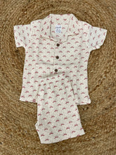 Boys shorts - Baby Bunny Print Shir Set light peach color
