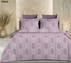 King Size Full Bedspread - Ice Gray White Classic Design