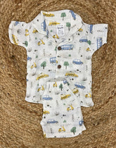 Boys shorts - Baby Bunny Print Set white base / multicolor print