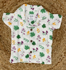 Boys shorts - Baby Bunny Print Shirt & Shorts Set white base / multicolor print