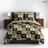 King size Full Bedspread - Grey Checked