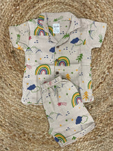 Boys shorts - Baby Bunny Print Shirt Set multicolor rainbow