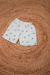 Girls shorts - Baby Bunny Print Shirt & Shorts Set White color