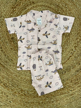Boys shorts - Baby Bunny Print Shirt Set pale pink color