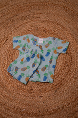 Girls shorts - Baby Bunny Print Shirt & Shorts Set blue color