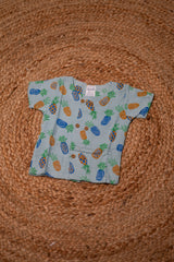 Girls shorts - Baby Bunny Print Shirt & Shorts Set blue color
