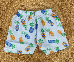 Boys shorts - Baby Bunny Print Shirt Set light blue color