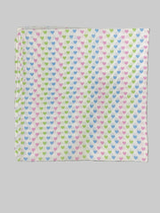 Big Muslin Towel - Multicolor Heart Print