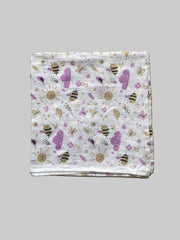 Big Muslin Towel - White base cartoon Print