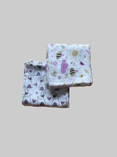 Big Muslin Towels -white base print (Combo Pack of 2)