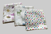 Big Muslin Towels - Animal and heart (Combo Pack of 3)