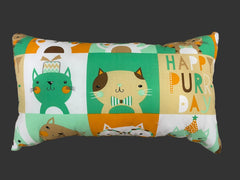 Pillow - Cat Cartoon Pattern