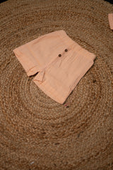 Girls shorts - Baby Shirt & Shorts Set orange color