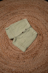 Girls shorts - Baby Shirt & Shorts Set green color