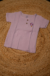 Girls shorts - Baby Shirt & Shorts Set purple color