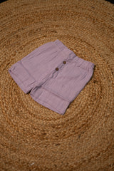 Girls shorts - Baby Shirt & Shorts Set purple color