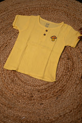 Girls shorts - Baby Shirt & Shorts Set yellow color