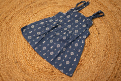 Girls Sleeveless Frock - blue color