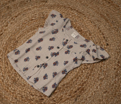 Girls shorts and top - light beige or cream color