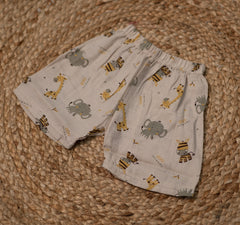 Girls shorts and top - light beige or cream color