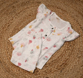 Girls shorts and top - White color