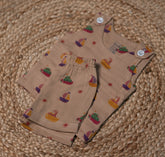 jabla set - Brown base print