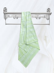 Bamboo Towel - Green Light White Stripe