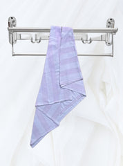 Bamboo Towel - Pink Light White Stripe