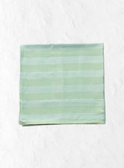 Bamboo Towel - Green Light White Stripe