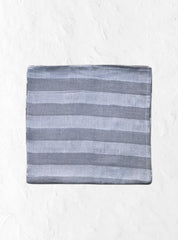 Bamboo Towel - Gray Light White Stripe
