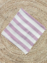 Bamboo Towel - Pink With White Stripe