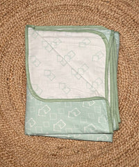 Double dohar - white and green colour