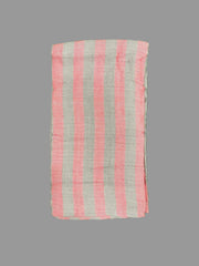 Bamboo Towel - Red With gray Stripe
