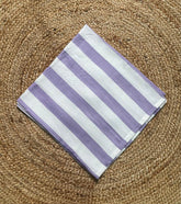 Bamboo Towel - Violet With White Stripe