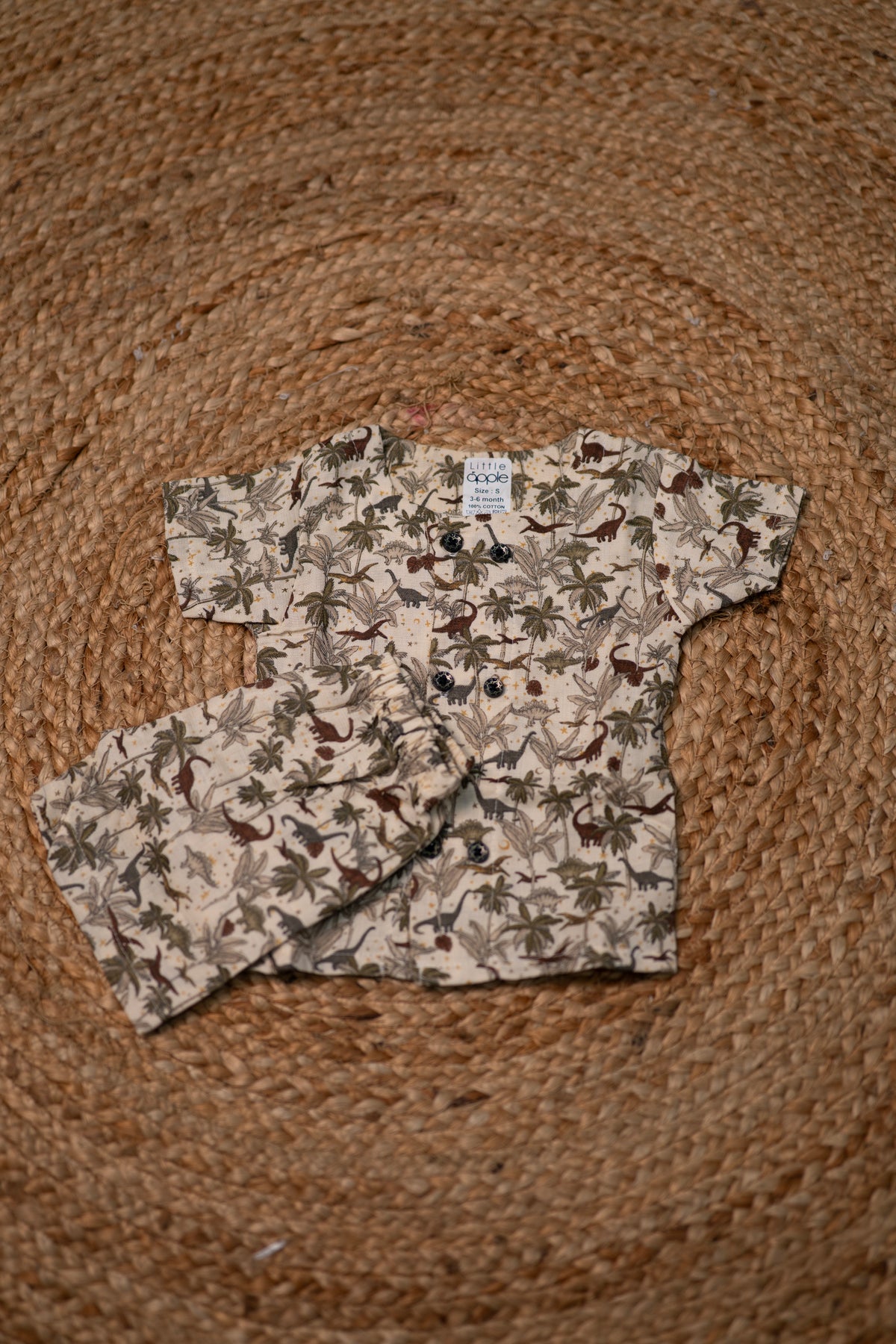 Girls shorts - Baby Bunny Print Shirt & Shorts Set brown color