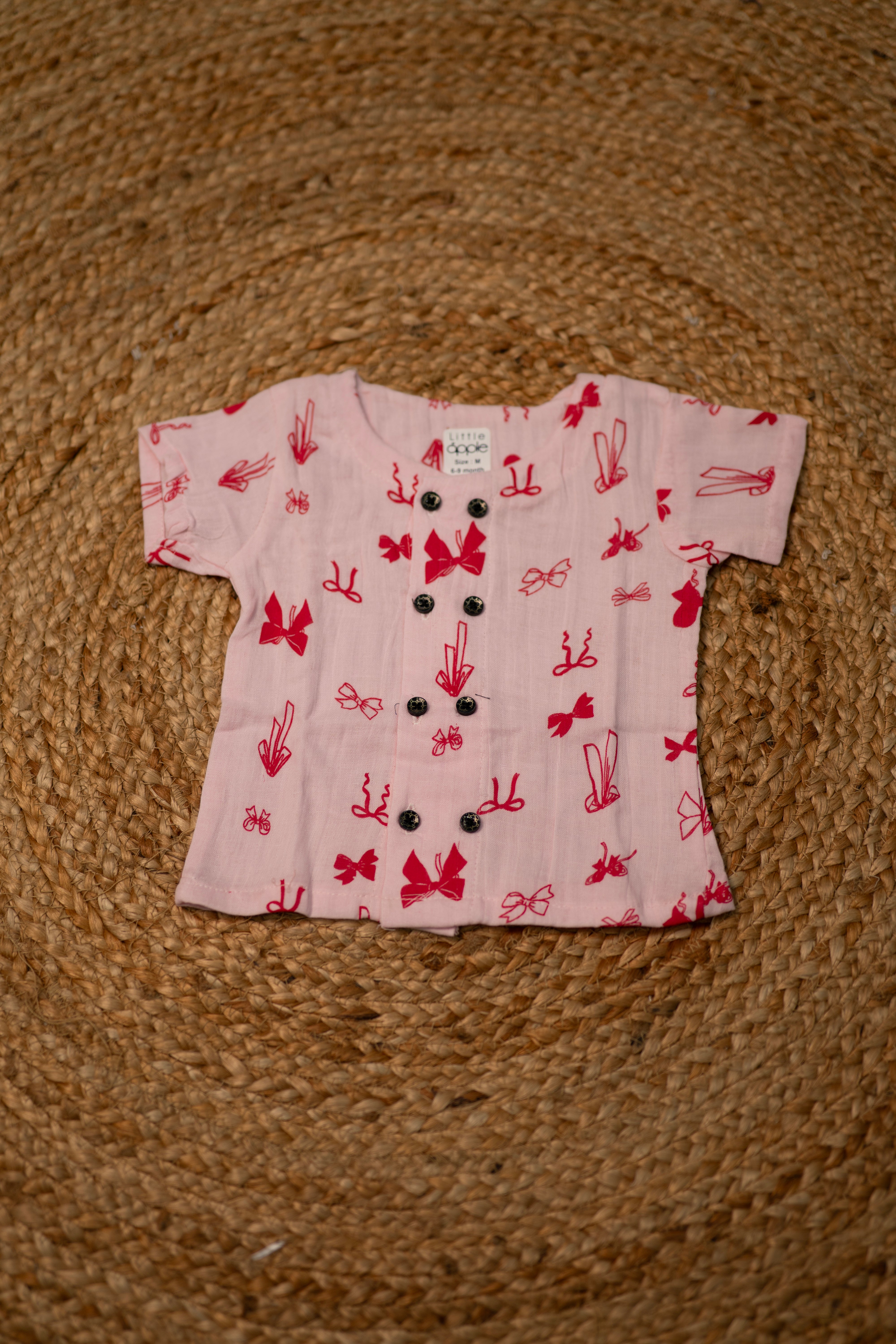 Girls shorts - Baby Bunny Print Shirt & Shorts Set pink color