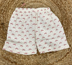 Boys shorts - Baby Bunny Print Shir Set light peach color