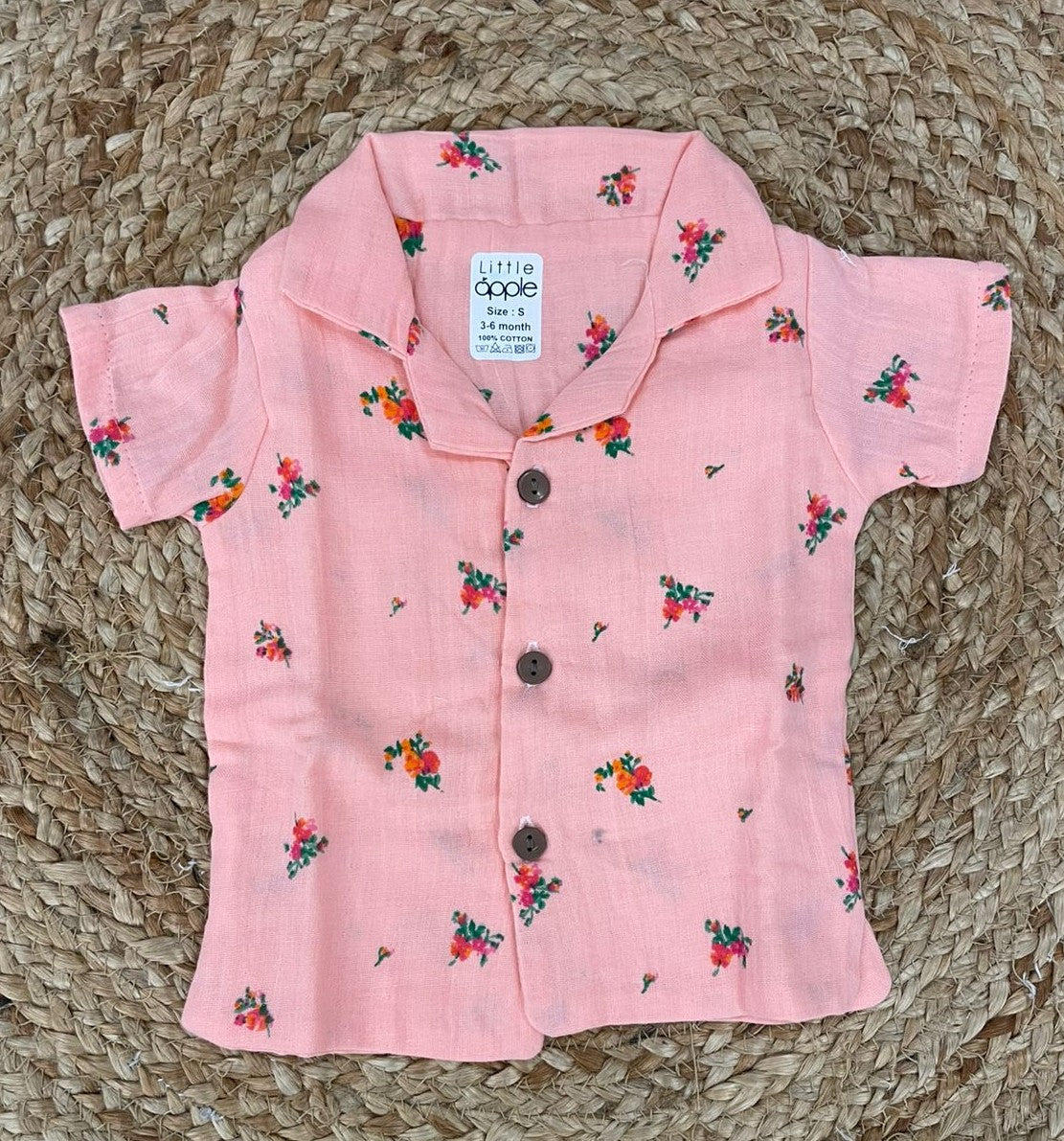 Boys shorts - Baby Bunny Print Shirt Set pink color