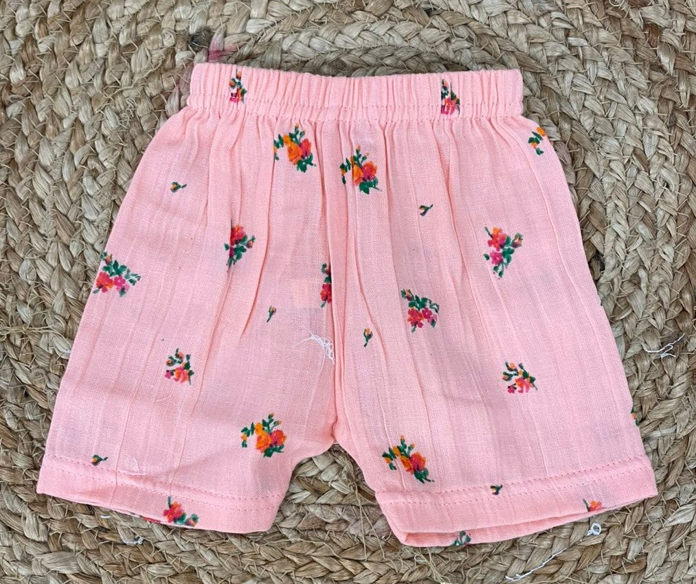 Boys shorts - Baby Bunny Print Shirt Set pink color