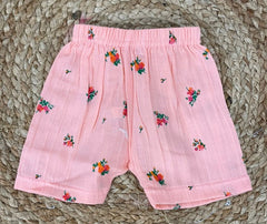Boys shorts - Baby Bunny Print Shirt Set pink color