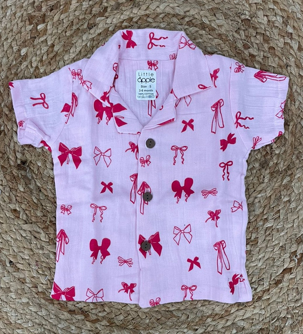 Boys shorts - Baby Bunny Print Set pink color