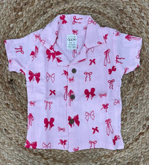 Boys shorts - Baby Bunny Print Set pink color