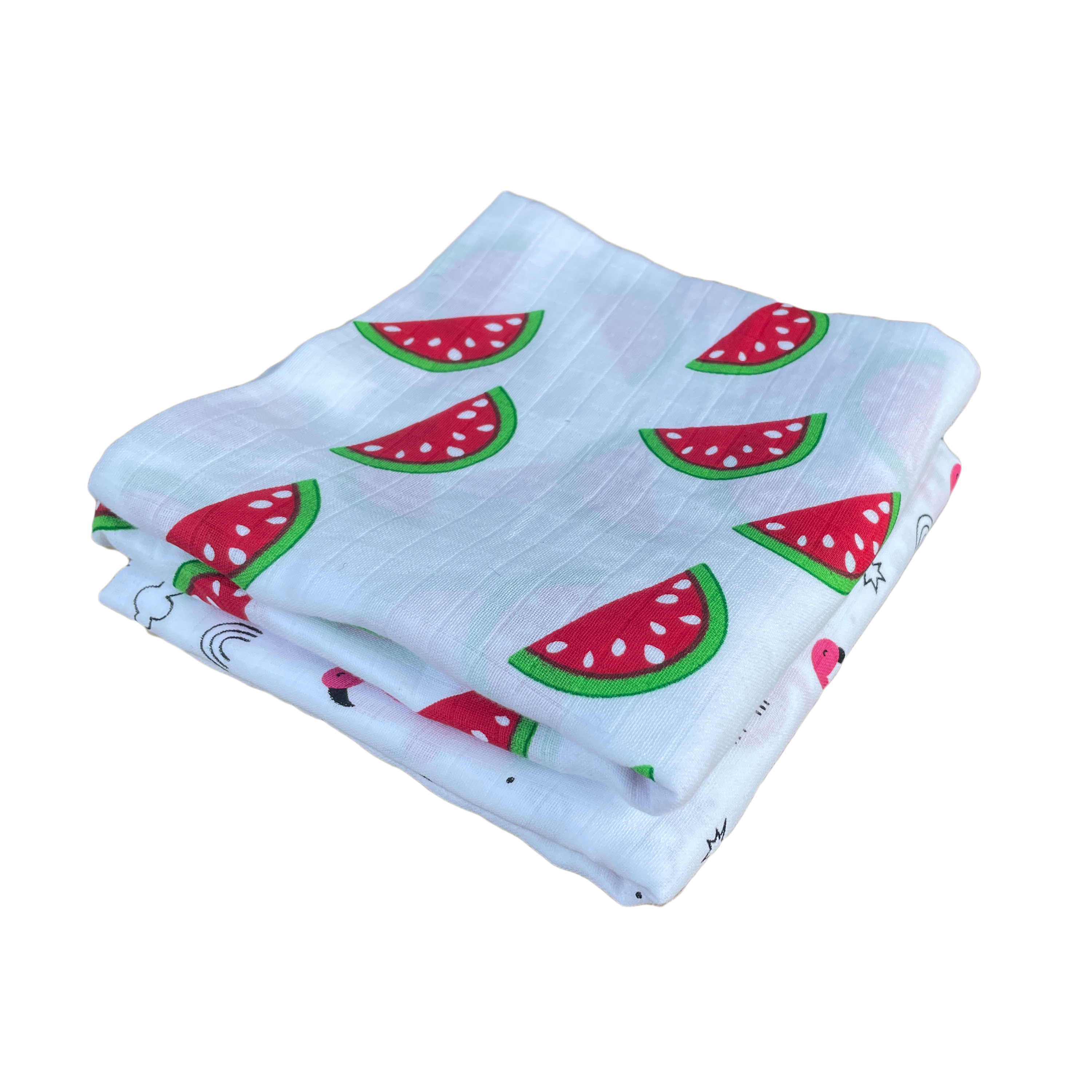 Big Muslin Towels - Watermelon Crane (Combo Pack 2)