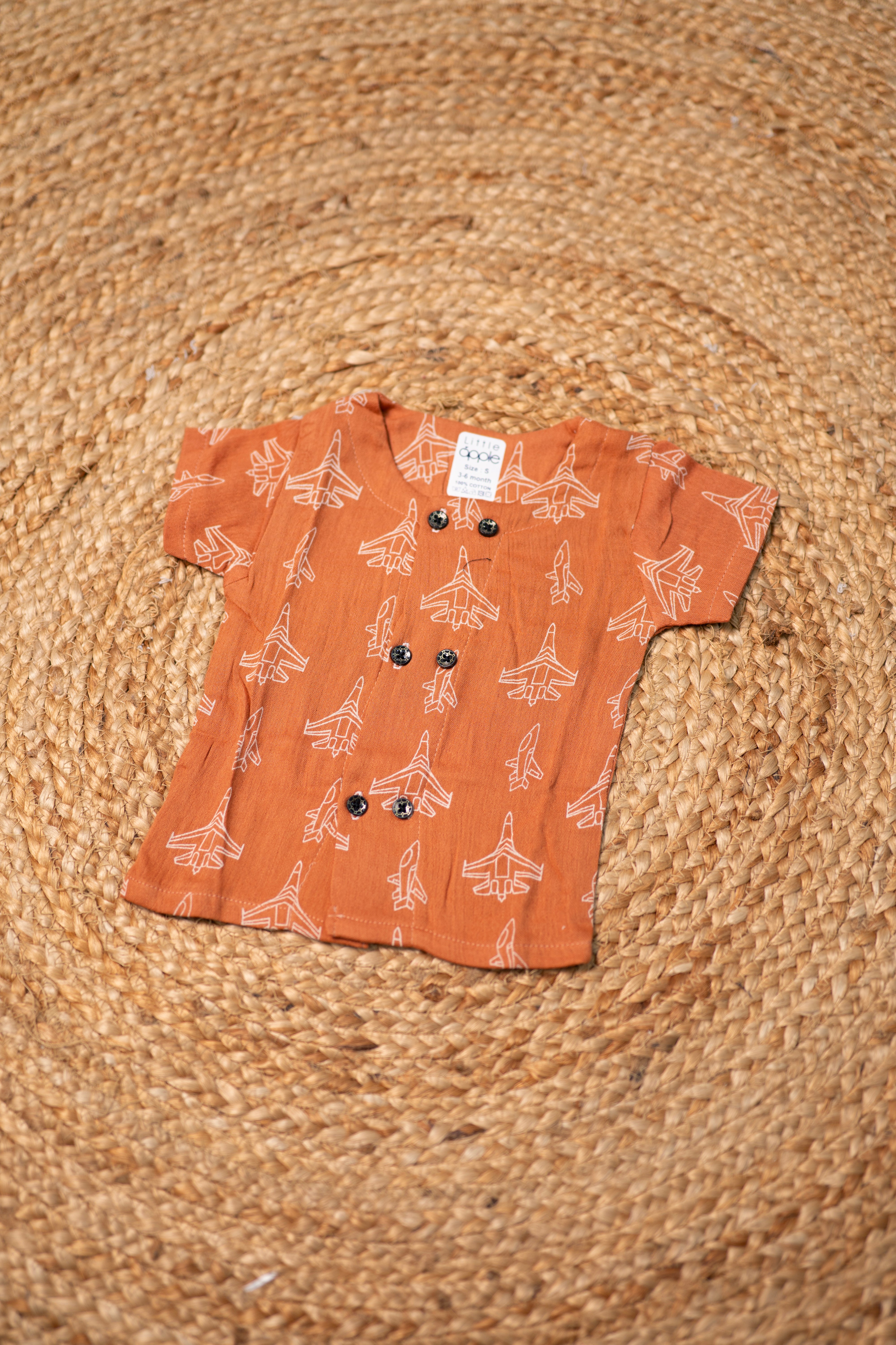 Girls shorts - Baby Bunny Print Shirt & Shorts Set N-brown color
