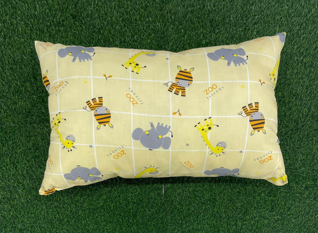 Zoo Friends Animal Pillow – Yellow