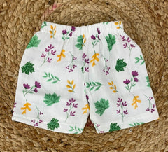 Boys shorts - Baby Bunny Print Shirt & Shorts Set white base / multicolor print