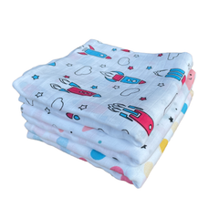 Big Muslin Towels - Rocket, Stars & Dots (Combo Pack of 3)