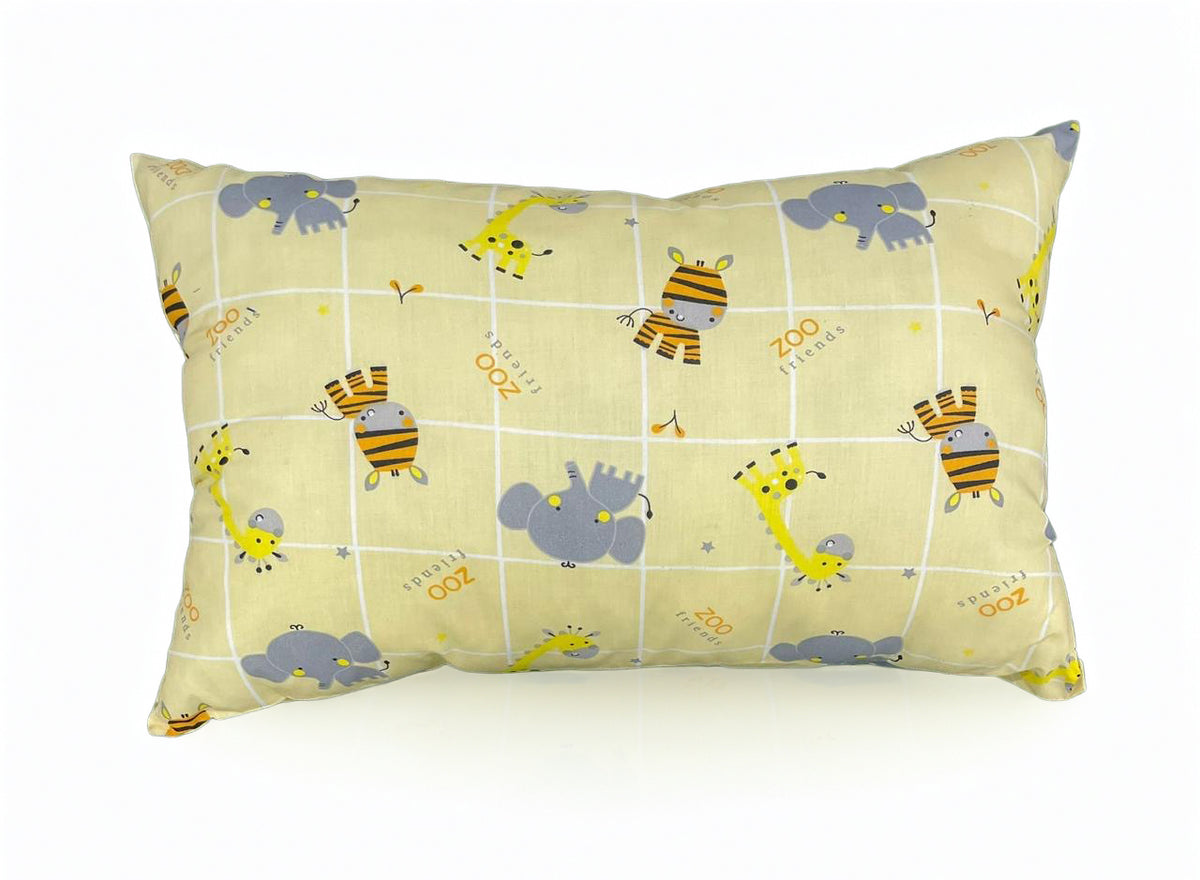 Zoo Friends Animal Pillow – Yellow