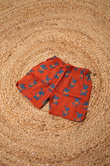 Girls shorts - Baby Bunny Print Shirt & Shorts Set Maroon color